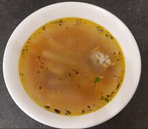 Суп с сайрой