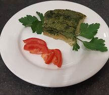 Омлет зеленый