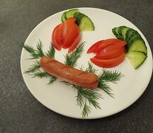 Сосиска куриная отварная