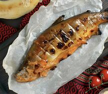 Форель на мангале