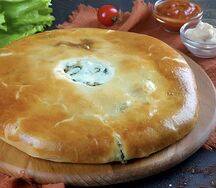 Осетинский пирог со шпинатом