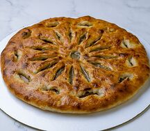 Осетинский пирог Фыдджын с мясом