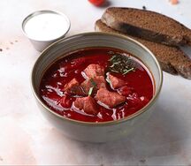 Борщ с говядиной