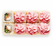 Лава с жареным лососем