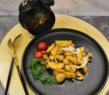 Картофель жаренный с грибами