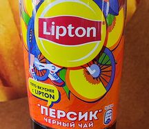 Lipton Черный чай Персик