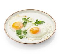 Глазунья из двух яиц