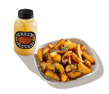 Напиток и картофельные дольки