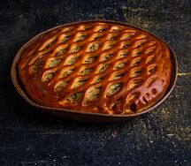 Пирог с курицей и грибами