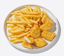Наггетсы куриные с картофелем фри