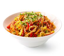 Лапша Яичная рамен с овощами