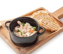 Морепродукты в сливочном соусе