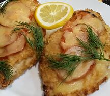 Куриное филе под сыром по-французски