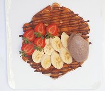 Вафли микс с мороженым