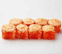 Запеченный ролл с тигровой креветкой