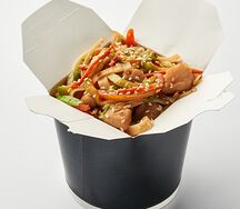 Пшеничная лапша с морепродуктами