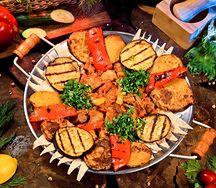 Садж мясной большой