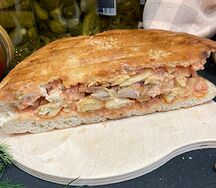 Тандырная лепёшка фирменная с люля-кебаб