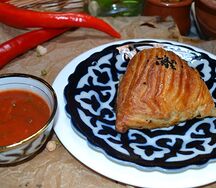 Самса слоёная с курицей
