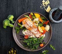 Форель в сливочно-икорном соусе