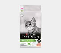 Pro Plan для стерилизованных кошек и кастрированных котов, с лососем