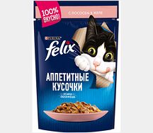 Корм для кошек Felix с лососем