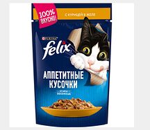 Корм для кошек Felix с курицей