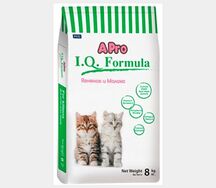 Сухой корм APro I. q. Formula для котят всех пород с ягненком и молоком