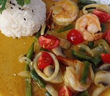 Желтый карри с морепродуктами