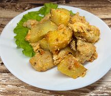 Картофель, запечённый со свининой