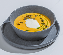 Тыквенный крем-суп с моцареллой