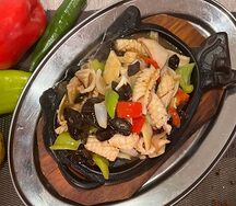 Кальмар на горячей сковородке