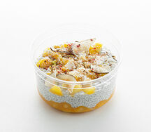 Чиа пудинг с бананом и манго