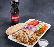 Комбо: Шаверма на тарелке и Добрый кола