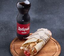 Комбо Шаверма в пите и Добрый кола