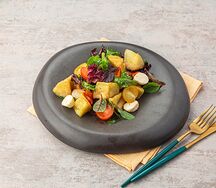 Салат с хрустящими баклажанами