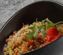 Булгур с овощами постный