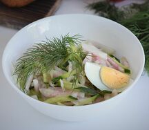 Салат с огурцом и дайконом