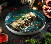 Рулетики из баклажанов