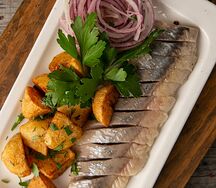 Филе сельди с картофелем