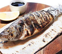 Сибас на мангале