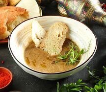 Грибной крем-суп с трюфельным маслом