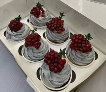 Капкейк Новогодний с гранатом