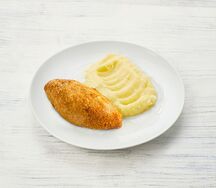 Котлета по-киевски с картофельным пюре