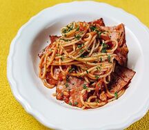 Паста с беконом