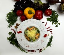 Салат Цезарь с курицей