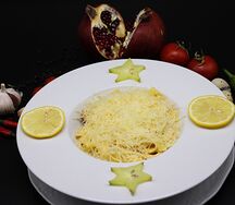 Паста феттуччине с курицей и грибами