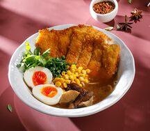 Рамен с хрустящим цыпленком