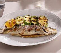 Сибас на гриле