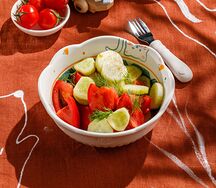 Детский салат из свежих овощей